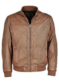 JCC Herren Blouson "31020348", weiß, Gr. XXL, Obermaterial: 100% Leder, Lamm / Futter: 100% Baumwolle / Strick: 100% Polyester / Ärmelfutter: 100%