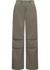 Ragwear Damen Stoffhose "Paragata", braun, klassisch, Gr. 27, Material: 100% Baumwolle, Hosen, Stylische Parachute-Hose mit Kordelzügen