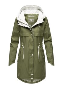Navahoo Damen Kurzmantel "Xankaa", grün, modisch, Gr. M, Obermaterial: 100% Polyester, Futter: 100% Polyester, Mäntel, Modischer Damen Übergangsparka