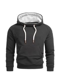 Herren Kapuzenpullover "ASPaolo", schwarz, Gr. XXL, Alessandro Salvarini, Obermaterial: 65% Baumwolle, 35% Polyester, Pullover, mit Kapuze