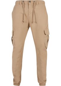 Urban Classics Herren Cargohose "Urban Classics Herren Cargo Jogging Pants", beige, Gr. XL, unifarben, 100% Baumwolle, Hosen