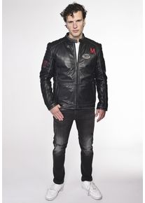 Mustang Herren Lederjacke "3102139", schwarz, Gr. XL, Obermaterial: 100% Leder, Lamm / Innenfutter: 100% Baumwolle / Fütterung: 100% Polyester /