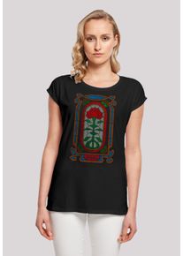 F4NT4STIC Damen T-Shirt "Stranger Things Rose Window", schwarz, casual, Gr. XXXL, Obermaterial: 100% Baumwolle, Shirts, Premium Qualität