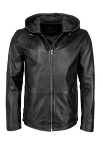 JCC Herren Bikerjacke "MM21-1-03", schwarz, Gr. M, Obermaterial: 100% Leder Lamm, Jacken