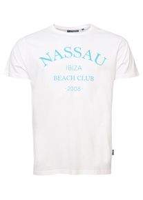 NASSAU BEACH Herren T-Shirt "NB231044", weiß, Gr. XL, 100% Baumwolle, Shirts