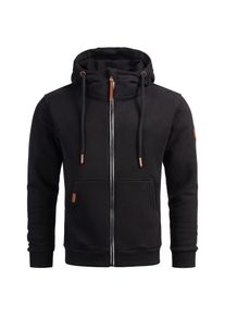 Herren Sweatjacke "ASGeenio", schwarz, Gr. XXL, Alessandro Salvarini, Obermaterial: 65% Baumwolle, 35% Polyester, Sweatjacken, mit hohem Kragen