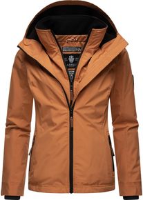 Marikoo Damen Outdoorjacke "Erdbeere", braun, sportlich, Gr. S, Oberstoff: 100% Polyester, Futter: 100% Polyester, Wattierung: 100% Polyester,