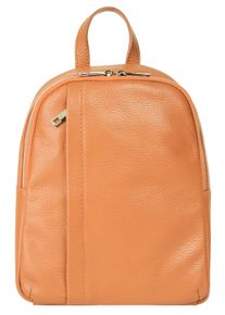 Samantha Look Cityrucksack, orange, Rindsleder, Leder, casual, Rucksäcke, Echt Leder, Made in Italy