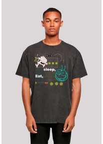 F4NT4STIC Herren T-Shirt "Die Biene Maja Eat Sleep Rave Repeat", schwarz, casual, Gr. S, Obermaterial: 100% Baumwolle, Shirts, Retro, Heroes of