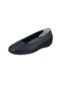 Natural Feet Damen Ballerina "Johanna", Gr. 39, blau, Leder, elegant, Schuhe, mit Komfortweite