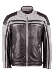 JCC Herren Lederjacke "3102170", schwarz, Gr. 56, Obermaterial: 100% Leder, Lamm / Lining 50% Polyester / 50% Baumwolle / Ärmelfutter: 100%