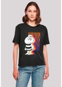 F4NT4STIC Damen T-Shirt "Die Biene Maja Willi Waves Heroes of Childhood", schwarz, casual, Gr. XL, Obermaterial: 100% Baumwolle, Shirts, Nostalgie,