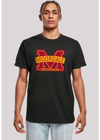 F4NT4STIC Herren T-Shirt "Sex Education Moordale Cracked M 2 Netflix", schwarz, casual, Gr. S, Obermaterial: 100% Baumwolle, Shirts, Premium Qualität