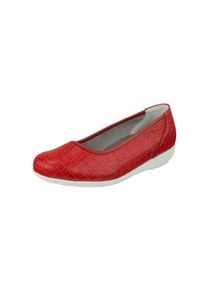 Natural Feet Damen Ballerina "Catharina", Gr. 38, rot, Leder, casual, Schuhe, mit Memolatex-Einlegesohle