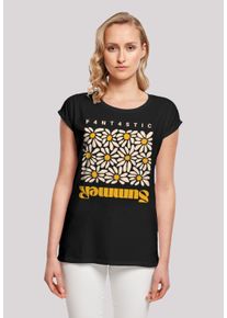 F4NT4STIC Damen T-Shirt "Summer Sunflower", schwarz, casual, Gr. XXXL, Obermaterial: 100% Baumwolle, Shirts, Print