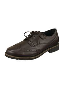 Herren Schnürschuh "Luigi", Lui by tessamino, Gr. 42, braun, Leder, klassisch, Schuhe, mit elegantem Lochmuster
