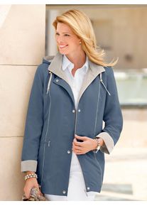 CLASSIC Damen Funktionsjacke, blau, Gr. 38, unifarben, gemustert, mehrfarbig, 90% Polyester, 10% Polyamid, Jacken