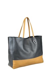 Damen Schultertasche "Linia", Collezione Alessandro, schwarz, Leder, Taschen, Echt Leder, Made in Italy
