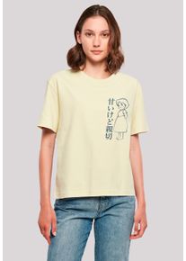 F4NT4STIC Damen T-Shirt "Heidi Hello Heidi", gelb, casual, Gr. S, Obermaterial: 100% Baumwolle, Shirts, Retro, Heroes of Childhood, TV Serie