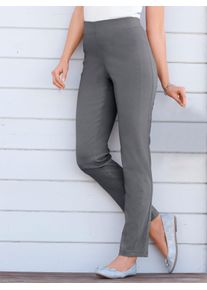 Stehmann Damen Dehnbund-Hose, grau, Gr. 19, unifarben, 72% Viskose, 25% Polyamid, 3% Elasthan, Hosen