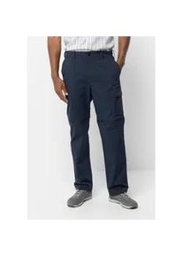 Trekkinghose Jack Wolfskin "WANDERTHIRST ZIP PANTS M" Gr. 52, Normalgrößen, blau (night, blau) Herren Hosen