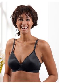 Triumph sheego Große Größen T-Shirt-BH ohne Bügel, schwarz, Größe 90C - Damen