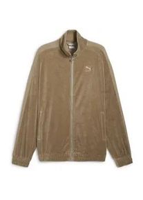 Sweatjacke Puma "T7 Oversized Trainingsjacke Erwachsene" Gr. L, beige (oak branch beige) Herren Sweatjacken