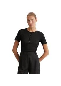 Marc O'Polo T-Shirt MARC O'POLO "aus LENZINGTM ECOVEROTM" Gr. S, schwarz Damen Shirts