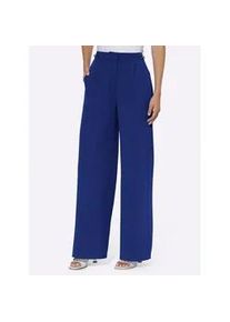 Bundfaltenhose Heine Gr. 44, Normalgrößen, blau (royalblau) Damen Hosen