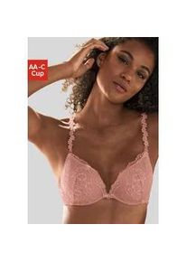 Push-up-BH Vivance Gr. 90, Cup C, orange (pfirsich) Damen BHs mit verschiedenen Trägervarianten, Dessous