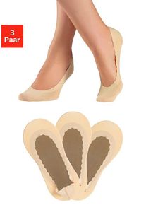 Lascana Feinfüßlinge beige Gr. 35-38 für Damen. Elastisch. Nachhaltig.