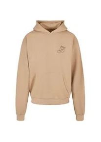 Kapuzensweatshirt Merchcode "Merchcode Herren Cherry Ultra Heavy Hoody" Gr. XS, beige (unionbeige) Herren Sweatshirts