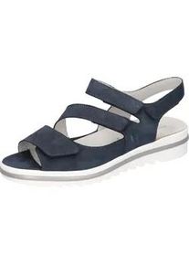 Waldläufer Keilsandalette WALDLÄUFER "Hakura" Gr. 3,5 (36), blau (dunkelblau) Damen Schuhe Sommerschuh, Sandale, Keilabsatz, in bequemer Schuhweite H