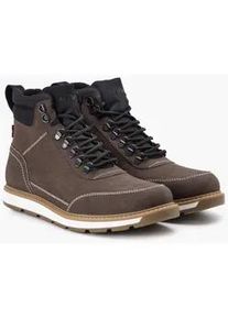 Levi's Schnürboots LEVI'S "AXEL" Gr. 42, braun Herren Schuhe Outdoorschuh, Schnürschuh, High Top-Sneaker mit Schaftrandpolsterung