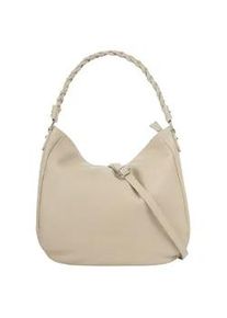 Henkeltasche Samantha Look Gr. B/H/T: 34cm x 31cm x 10cm onesize, beige Damen Taschen echt Leder, Made in Italy