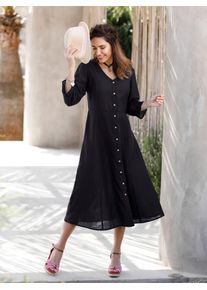 Classic Basics Damen Trachtenkleid "Trachtenkleid", schwarz, Gr. 42, unifarben, Web, 100% Polyester, Kleider