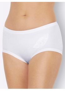 Damen Taillenslip, Gr. 38, weiß, 100% Baumwolle, Unterhosen