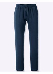 wäschepur WÄSCHEPUR Herren Pyjamahose, Gr. 44, blau, 100% Baumwolle, unifarben, Hosen