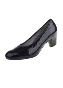 Damen Pumps "Carmen", Lei by tessamino, Gr. 38, blau, Synthetik, elegant, Schuhe, mit Reptilien-Prägung