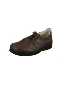 Natural Feet Herren Schnürschuh "Karsten XL", Gr. 42, braun, Leder, Synthetik, elegant, Schuhe, mit Stretchmaterial
