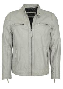 JCC Herren Lederjacke "Macadam", grau, Gr. L, Obermaterial: 100% Leder Lamm; Futter: 100% Baumwolle; Ärmelfutter: 100% Polyester, Jacken