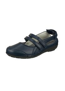 Natural Feet Damen Ballerina "Ballerina Juliane", Gr. 40, blau, Leder, casual, Schuhe, mit angenehm weiter Passform