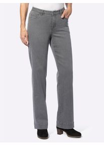 Classic Basics Damen Bequeme Jeans, grau, Gr. 25, unifarben, 81% Baumwolle, 17% Polyester, 2% Elasthan, Jeans