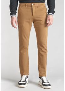 Herren Chinohose "JOGG", braun, casual, Gr. 34, Le Temps Des Cerises, unifarben, 85% Baumwolle, 14% Polyester, 1% Elasthan, Hosen, in tollem Design