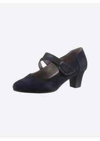 Jana Damen Pumps, Gr. 42, blau, Lederimitat, Textil, feminin, Schuhe