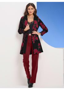 Heine Damen Strickjacke, bunt, Gr. 46, geblümt, gemustert, mehrfarbig, 50% Viskose, 28% Polyester, 22% Polyamid, Strickjacken