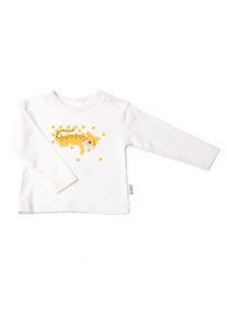 Liliput Jungen Langarmshirt, beige, casual, Gr. 74, bedruckt, 100% Baumwolle, Shirts, mit tollem Frontprint