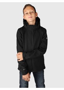 Brunotti Kinder Softshelljacke "Mippy Boys Softshell Jacket", schwarz, sportlich, Gr. 140, Obermaterial: 94% Polyester, 6% Elasthan, Jacken