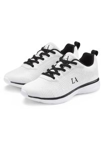 Lascana Damen Sneaker, Gr. 41, schwarz-weiß, Obermaterial: 60% Textilmaterial, 40% Lederimitat. Futter: 100% Textilmaterial. Decksohle: 100%
