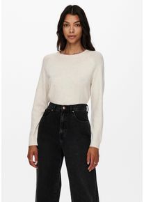Only Damen Rundhalspullover "ONLRICA LIFE L/S PULLOVER KNT NOOS", braun, modisch, Gr. XL, meliert, Strick, Obermaterial: 93% Polyester, 4% Nylon, 3%